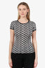 Fendi Black/White Logo T-Shirt Size 42