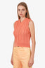 Acne Studios Orange V-Neck Sweater Vest Size S