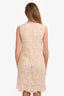 Christian Dior Cream Lace Sleeveless Midi Dress Size 8