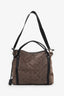 Louis Vuitton Brown Suede LV Monogram Antheia Ixia PM With Strap