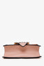 Miu Miu Pink Madras Leather Crystal Embellished Buckle Flap Shoulder Bag