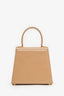Salvatore Ferragamo Beige Leather Iconic Top Handle (S) With Strap