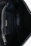 Miu Miu Black Matelasse Nappa Leather Crystal Embellished Shoulder Bag With Strap