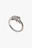 Chaumet 18K White Gold Diamonds 'Jeux de Liens' Ring Size 6