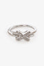 Chaumet 18K White Gold Diamonds 'Jeux de Liens' Ring Size 6