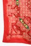 Hermès Red/Multicolour Silk 'Mors et Gourmettes' Scarf 90