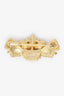 Balenciaga Vintage Gold Tone Crystal Embellished Bow Brooch