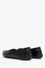 Louis Vuitton Black Brushed Leather Penny Loafers Size 37.5