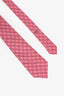 Hermès Pink Silk Patterned Tie