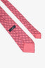Hermès Pink Silk Patterned Tie