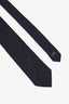 Hermès Navy/Black Silk Patterned Tie