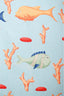 Bvlgari Blue/Multicolour Silk Fish Scarf