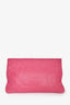 Balenciaga Pink Leather City Bag Fold Clutch
