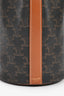 Celine Brown Triomphe Monogram Canvas Small Drawstring Bucket Bag