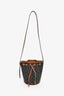 Celine Brown Triomphe Monogram Canvas Small Drawstring Bucket Bag