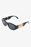 Versace Black/Gold La Medusa Square Sunglasses