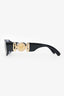 Versace Black/Gold La Medusa Square Sunglasses