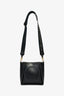 Stella McCartney Black Vegan Leather Logo Embellished Shoulder Bag