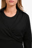 Veronica Beard Black Cotton Layered 'Malone' Midi Dress Size L