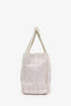 Pre-Loved Chanel™ 2002-3 Pink Canvas Travel Ligne CC Logo Tote