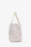 Pre-Loved Chanel™ 2002-3 Pink Canvas Travel Ligne CC Logo Tote