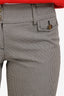 Dolce & Gabbana Brown Plaid Pleated Trousers Size 42