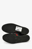 Gucci Black Leather GG Logo Web Tennis Sneakers Size 35