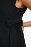 Valentino Black Wool/Silk Bow Detail Sleeveless Knee Length Dress Size 8