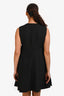 Valentino Black Wool/Silk Bow Detail Sleeveless Knee Length Dress Size 8