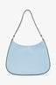 Prada Blue Brushed Leather 'Cleo' Shoulder Bag
