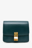 Celine Green Leather Small Box Crossbody Bag