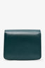 Celine Green Leather Small Box Crossbody Bag