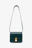 Celine Green Leather Small Box Crossbody Bag