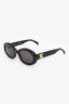 Celine Black Frame Triomphe Oval Sunglasses
