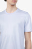 Louis Vuitton Blue Cotton Embossed T-Shirt Size L Mens