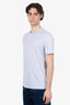 Louis Vuitton Blue Cotton Embossed T-Shirt Size L Mens