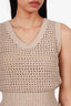 Brunello Cucinelli Beige Sequin Knit Top Estimated Size S