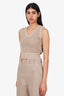 Brunello Cucinelli Beige Sequin Knit Top Estimated Size S