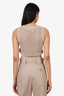 Brunello Cucinelli Beige Sequin Knit Top Estimated Size S