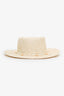 Lack of Colour Beige Straw 'Inca Seashells' Bucket Hat Size M