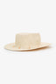 Lack of Colour Beige Straw 'Inca Seashells' Bucket Hat Size M