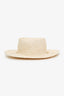 Lack of Colour Beige Straw 'Inca Seashells' Bucket Hat Size M