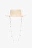 Lack of Colour Beige Straw 'Inca Seashells' Bucket Hat Size M