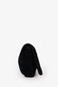 Miu Miu Navy Velvet Matelasse Crystal Flap Shoulder Bag with Strap