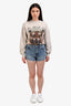 Alexander Wang Blue Denim Logo Pocket Shorts Size 24