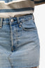 Rag & Bone Blue Denim Distressed Hem Mini Skirt Size 23