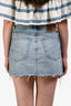 Rag & Bone Blue Denim Distressed Hem Mini Skirt Size 23