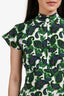 Sandro Green/White Graphic Print Mini Dress Size 1