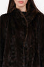 Vintage Brown Mink Fur Long Coat Estimated Size S