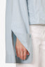 Celine Blue Oversized Draped-cuff Button Down Shirt Estimated Size M